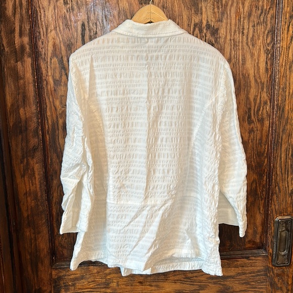 Off white cj banks striped jacket size 2x - Picture 4 of 4